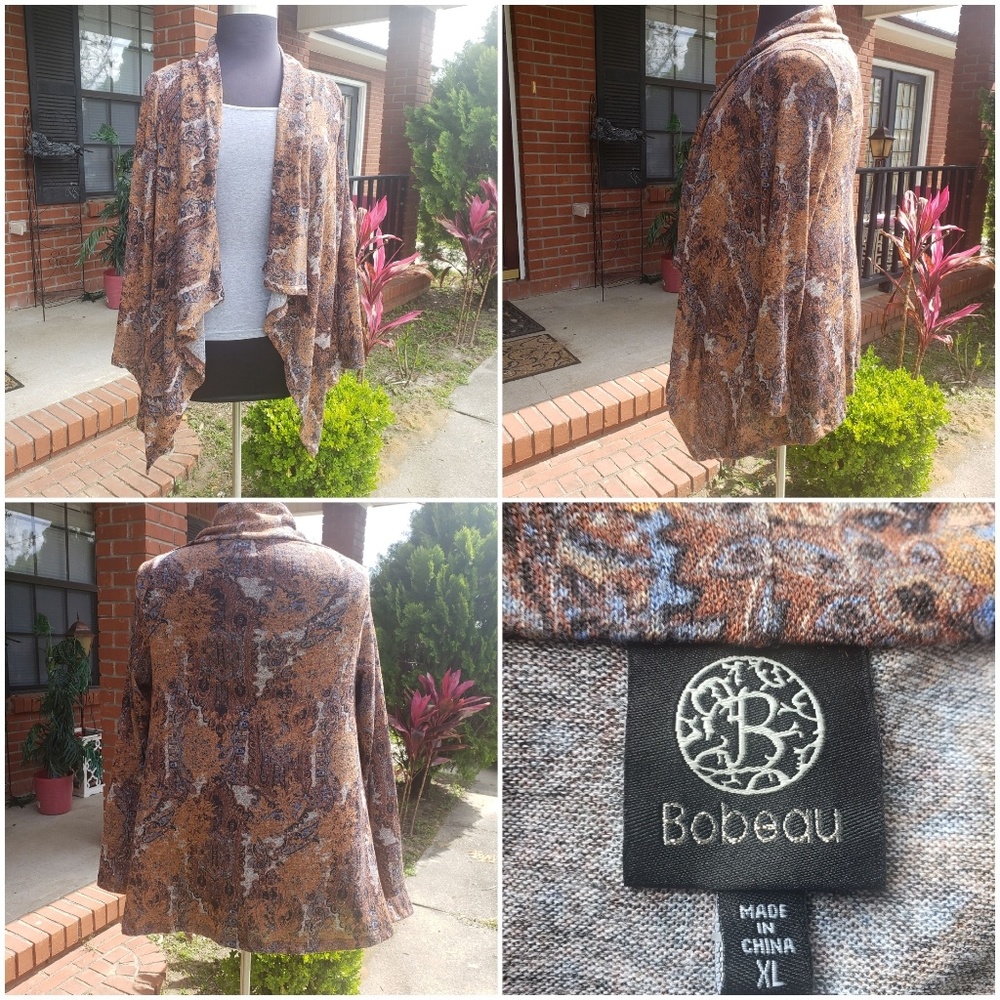 Bobeau Amie Waterfall Cardigan Cover-up
